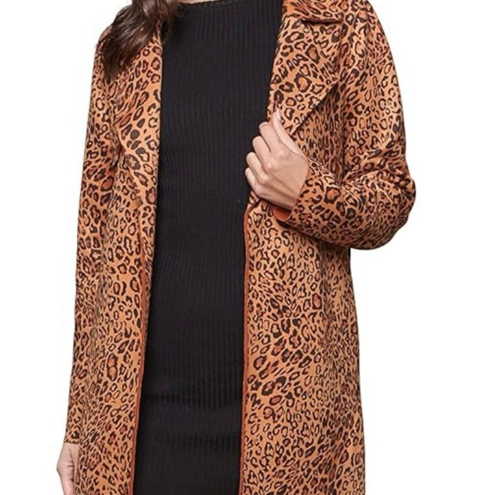 Sugar Lips Leopard Print Trench Coat Size‎ XS